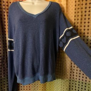 Wildfox Blue Heart Pullover